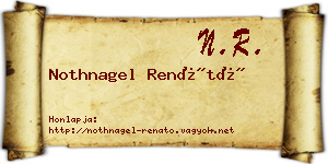 Nothnagel Renátó névjegykártya